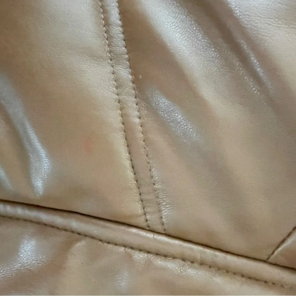 Zara Tan Faux LeatherPuffer Jacket - Picture 4 of 4
